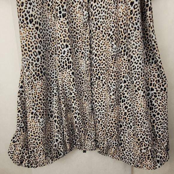 Chicos Zenergy cheetah print UPF bungee dress Size XL Travel Active Casual - Picture 8 of 15